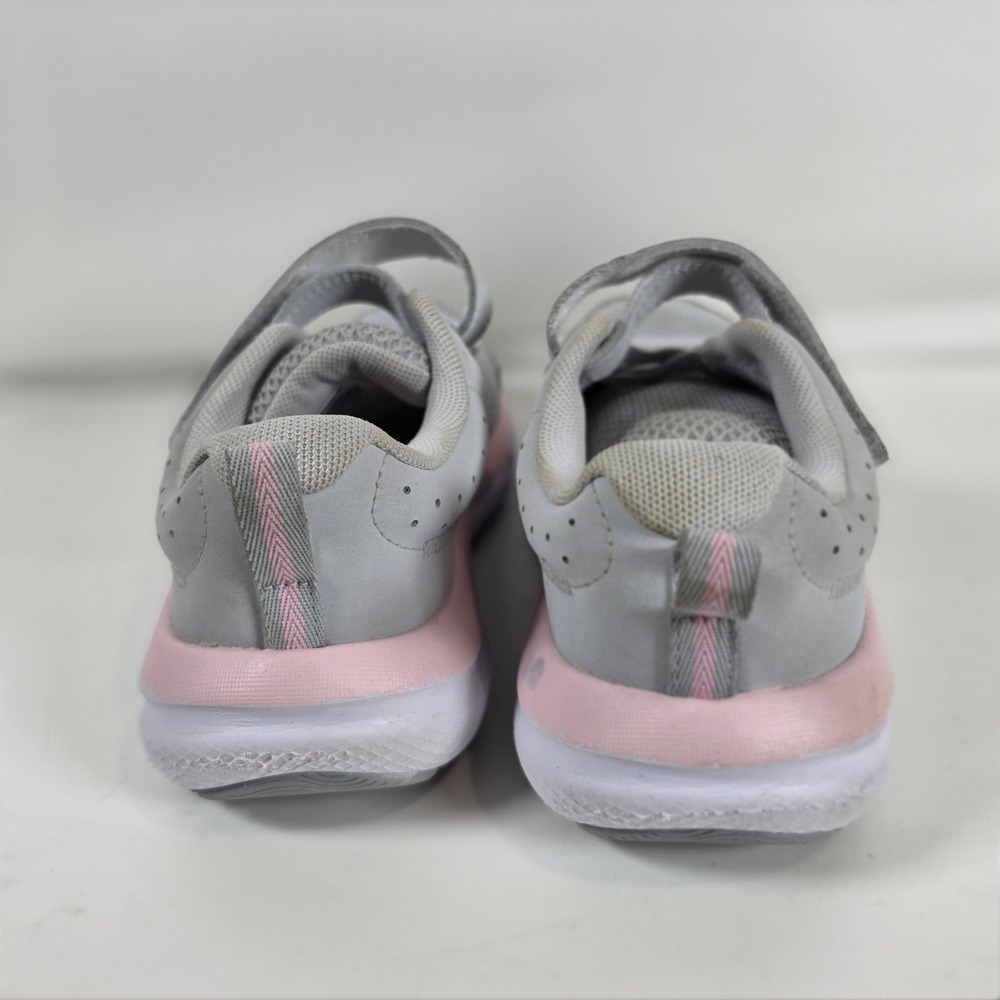 Under Armour Girls Assert 10 Grey Pink Running Shoes Size 3Y - Picture 4 of 8